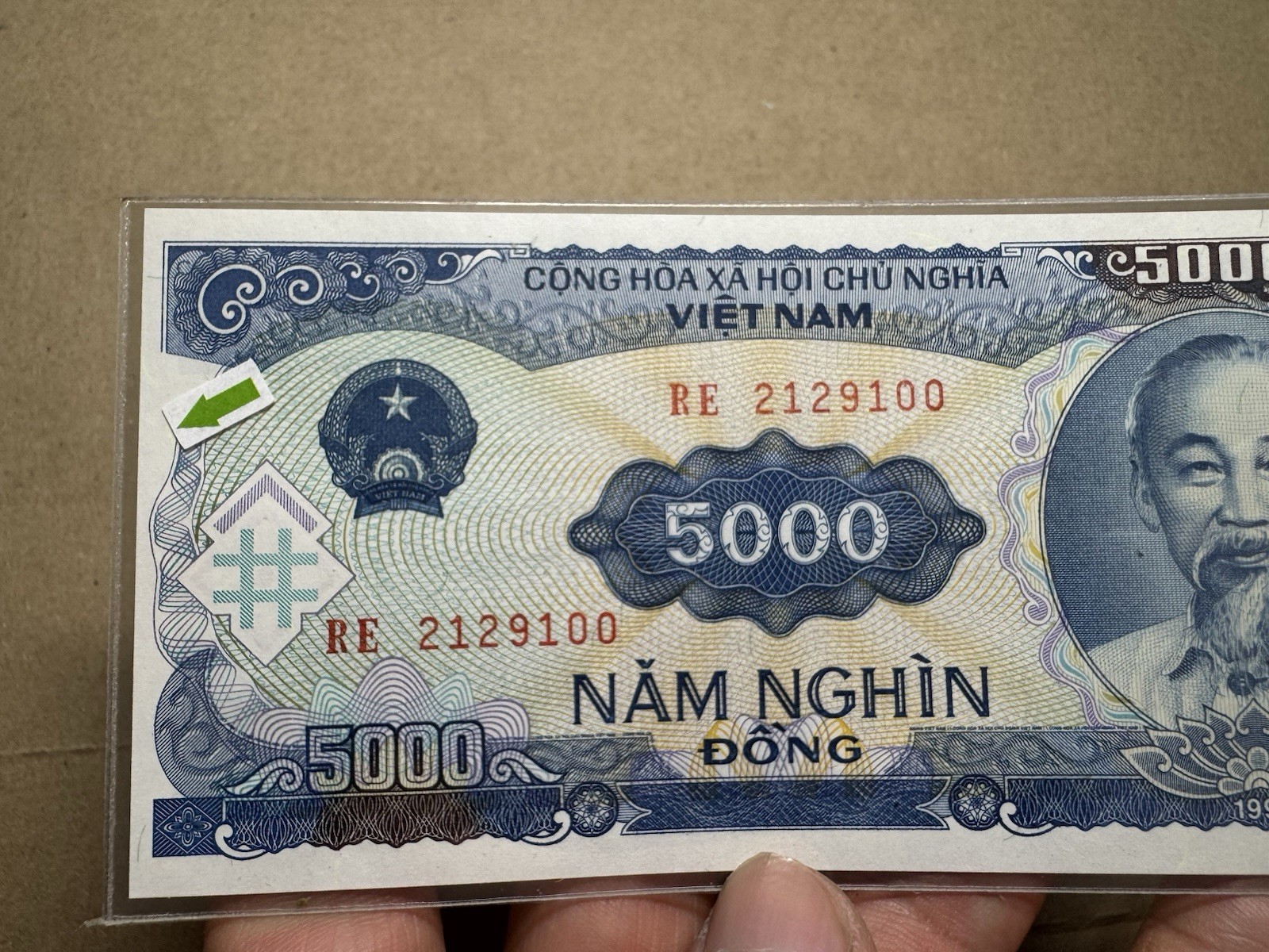 Cutting Error 5000 Dong Viet Nam Banknotes 1991 Rare_LDP Shop.