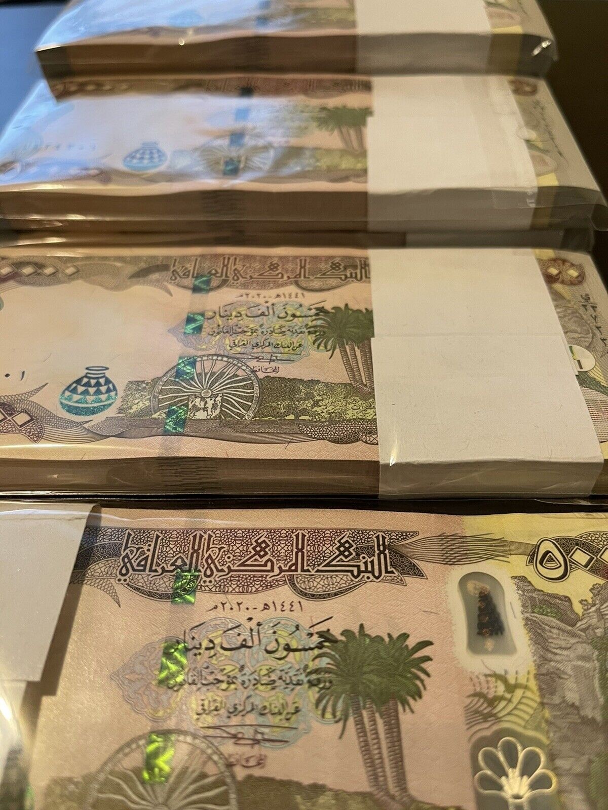 100,000 UNC Iraqi Dinars – 2023 Issue – 2 x 50,000 IQD – 100K in IRAQ MONEY