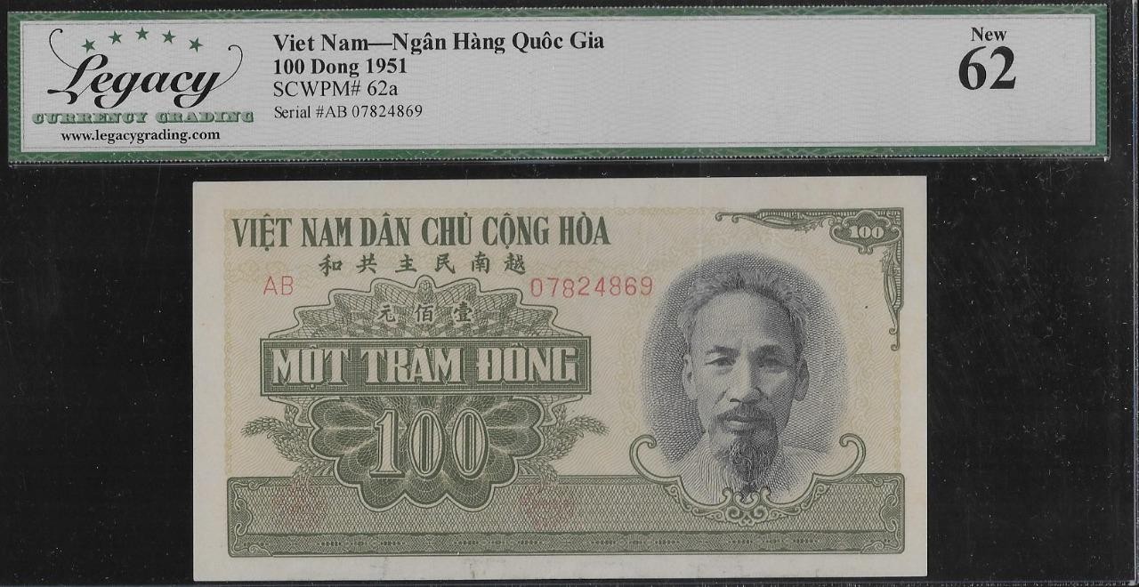 Vietnam P-62a 100 Dong 1951 LCG 62
