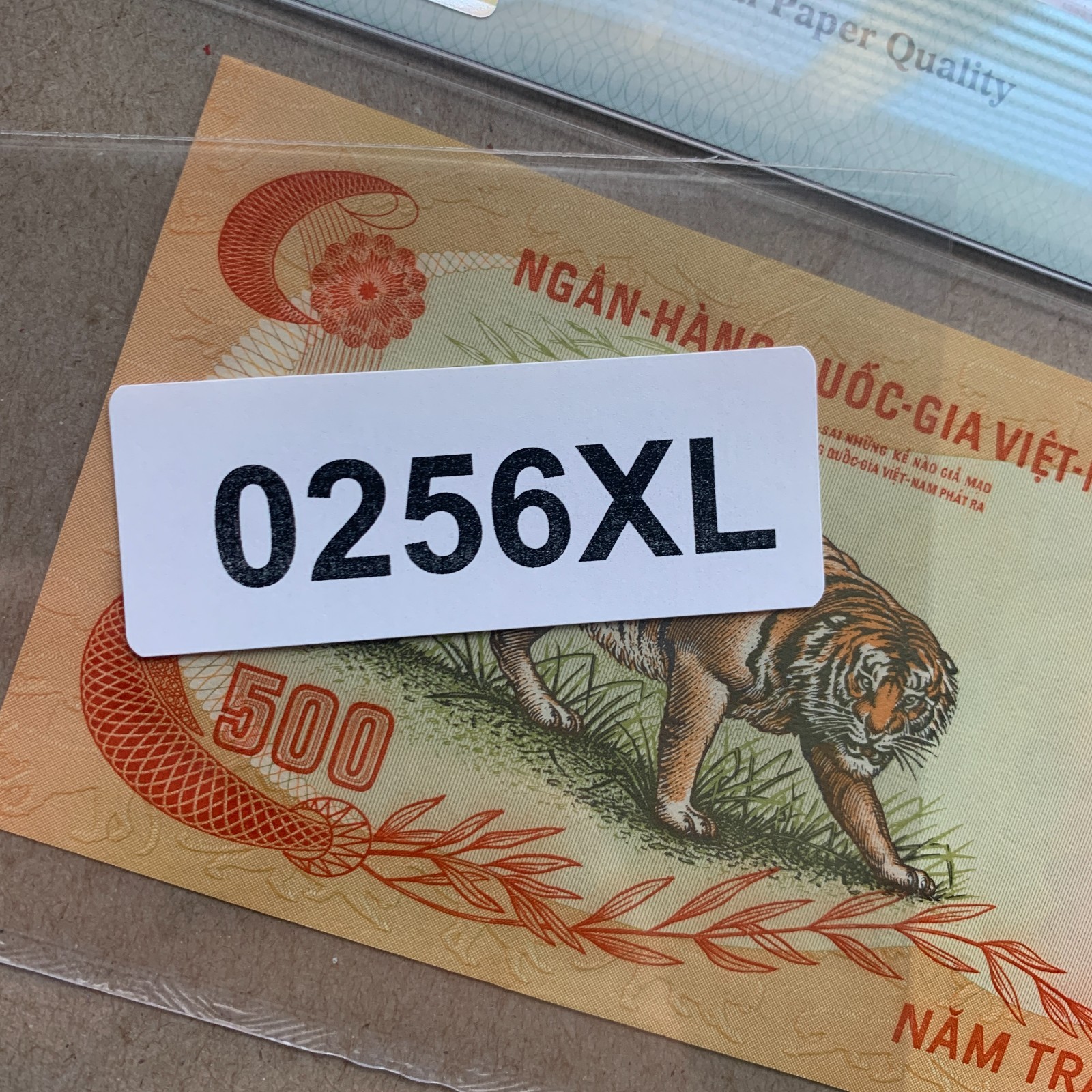 South Vietnam 500 Dong Banknote 1972 P33a PMG 64 EPQ Iconic Tiger