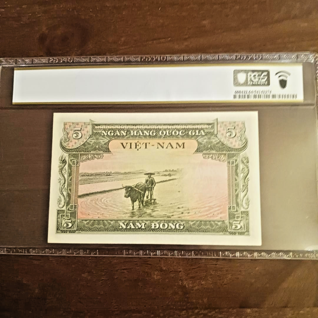 1955 (ND) South Vietnam 5 Dong Pick 2a PCGS 64