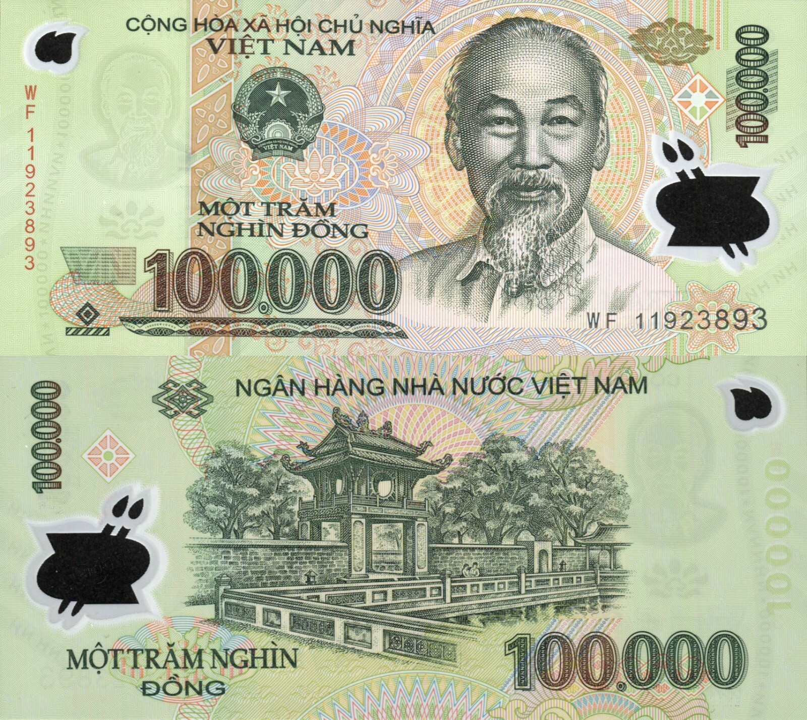 Vietnam ND (2011) – 100000 dong – Polymer – Pick 122h UNC