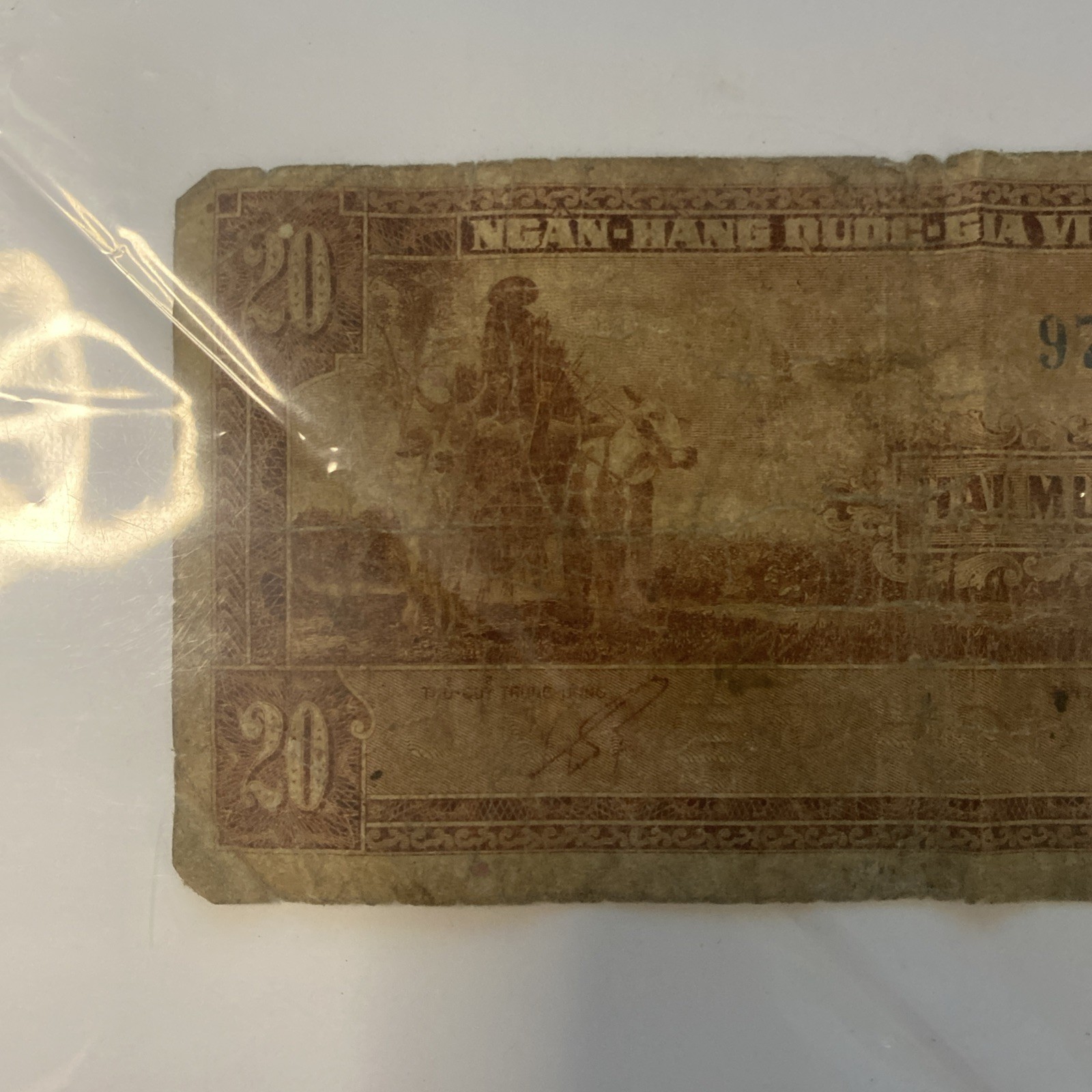 Vietnam (1955?) 20 Dong Banknote ~6-A 978728