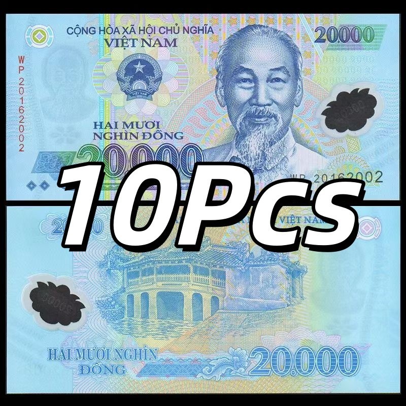 Vietnam, 20000 (20,000) Dong, Lot 10 Pcs, P-120, Random Year, Polymer, UNC