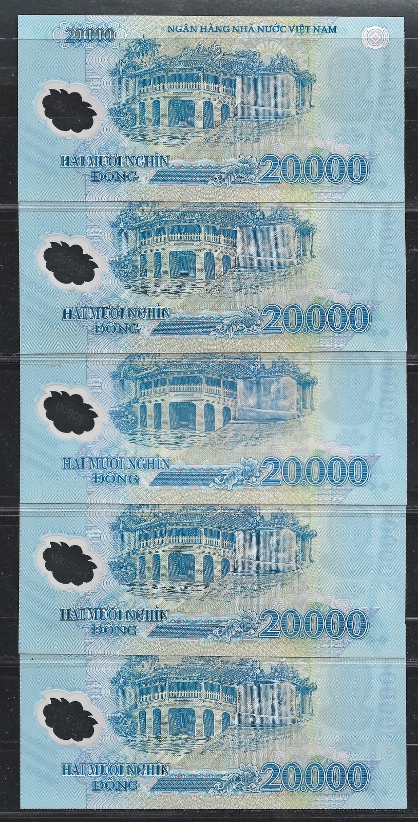 VIET NAM $200-$2000 DONG SET OF 4 LOT OF 40 (VF/EF) FROM 1987-88