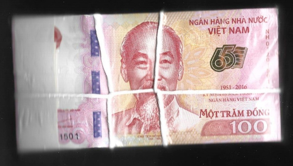VIETNAM 100 DONG P-125 2016 x 100 Pcs Lot BUNDLE Commemorative 65th Any UNC NOTE