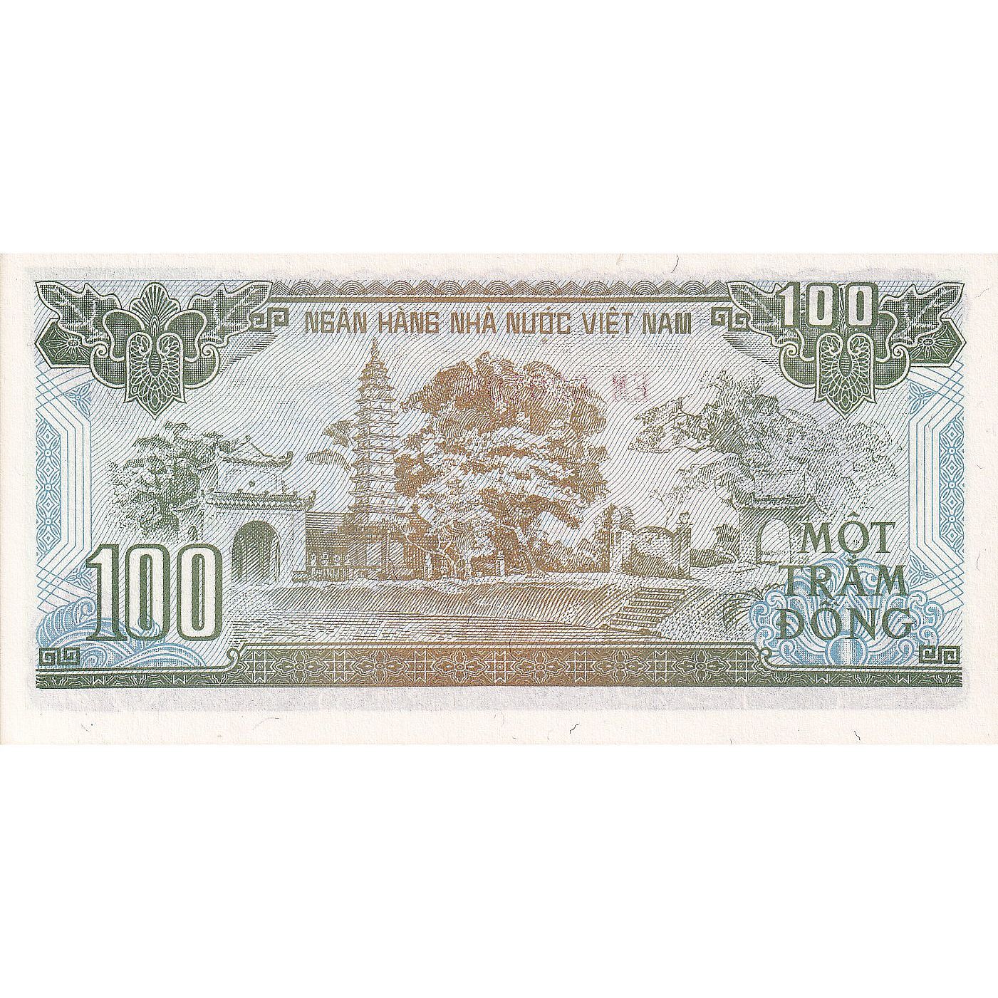 [#195561] Banknote, Vietnam, 100 D ox ng, 1991 (1992), KM:105a, UNC