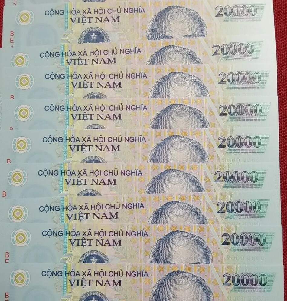 Lot 10 VIETNAM Polymer Plastic Banknote 20000 Dong UNC
