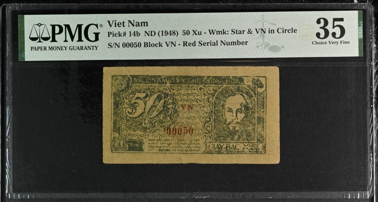 Vietnam P-14b 50 Xu 1948 PMG 35