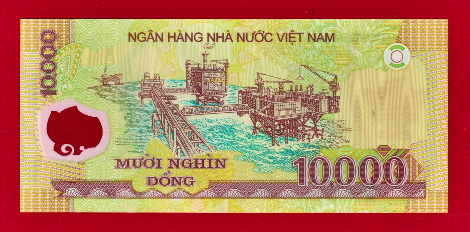 VIETNAM 10,000 10000 DONG 2025 UNC COLORFUL POLYMER NOTE – Prefix “DU” (P-119q)