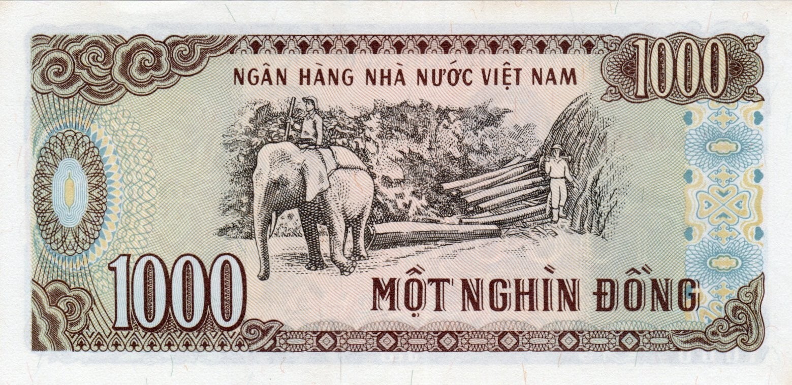 Banknote Vietnam 1000 Dong 1989 P106a.1