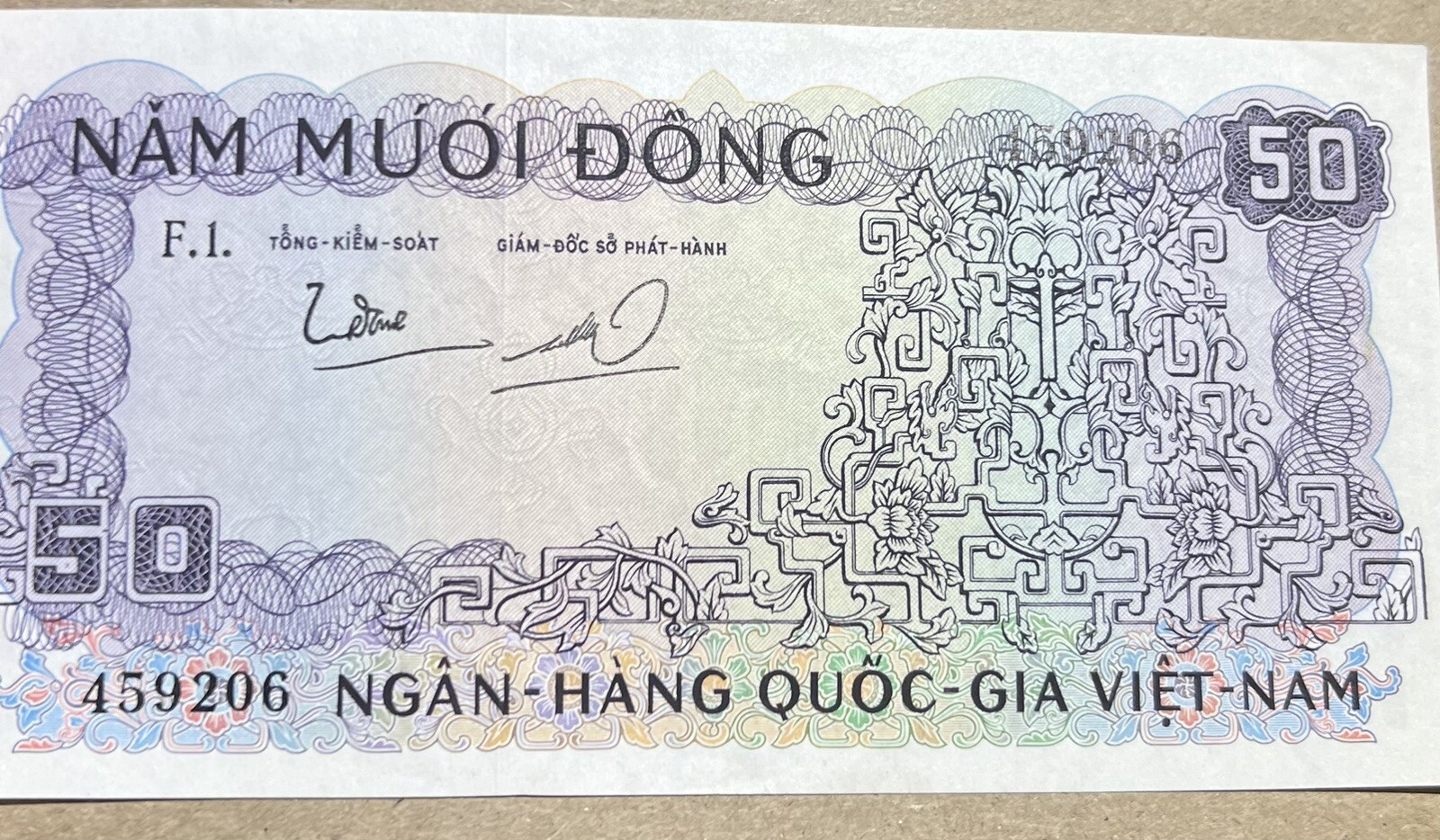 VietNam South 50 Dong 1966 Pick# 17a UNC.