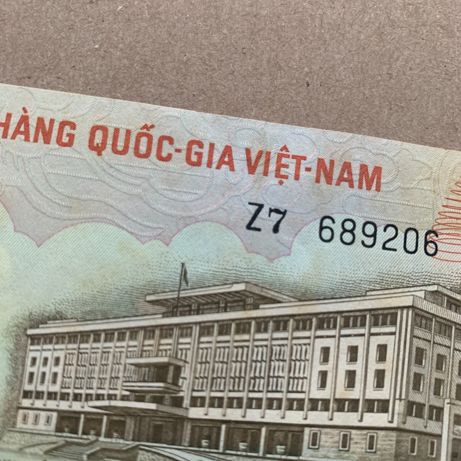 Z Series Tiger Note Vietnam South DONG 1972 Vietnamese Currency War Memorabilia