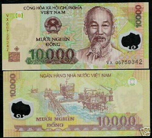 Vietnam 10000 DONG P-119 2006 Oil Rig UNC Polymer Vietnamese Currency UNC NOTE
