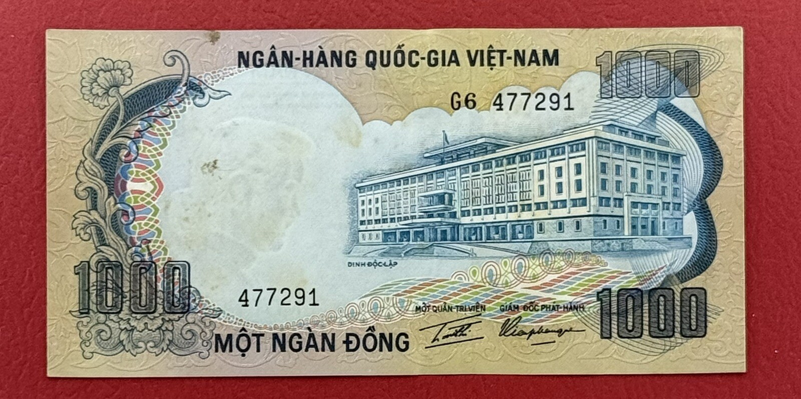 VIETNAM SOUTH 1000 Dong 1972 Pick# 34a XF-AUNC. #PL3014