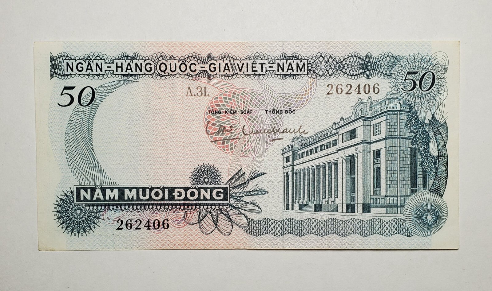 Single Nam Muoi Dong 50 Vietnam 262406 World Paper Money