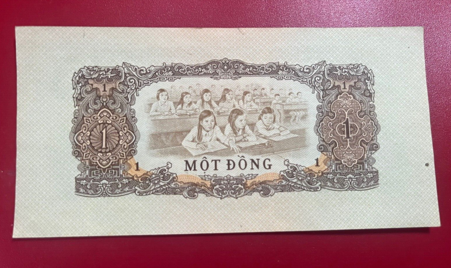 1963 VIETNAM MOT DONG ( ONE DONG ) BANKNOTE GREAT CONDITION RARE