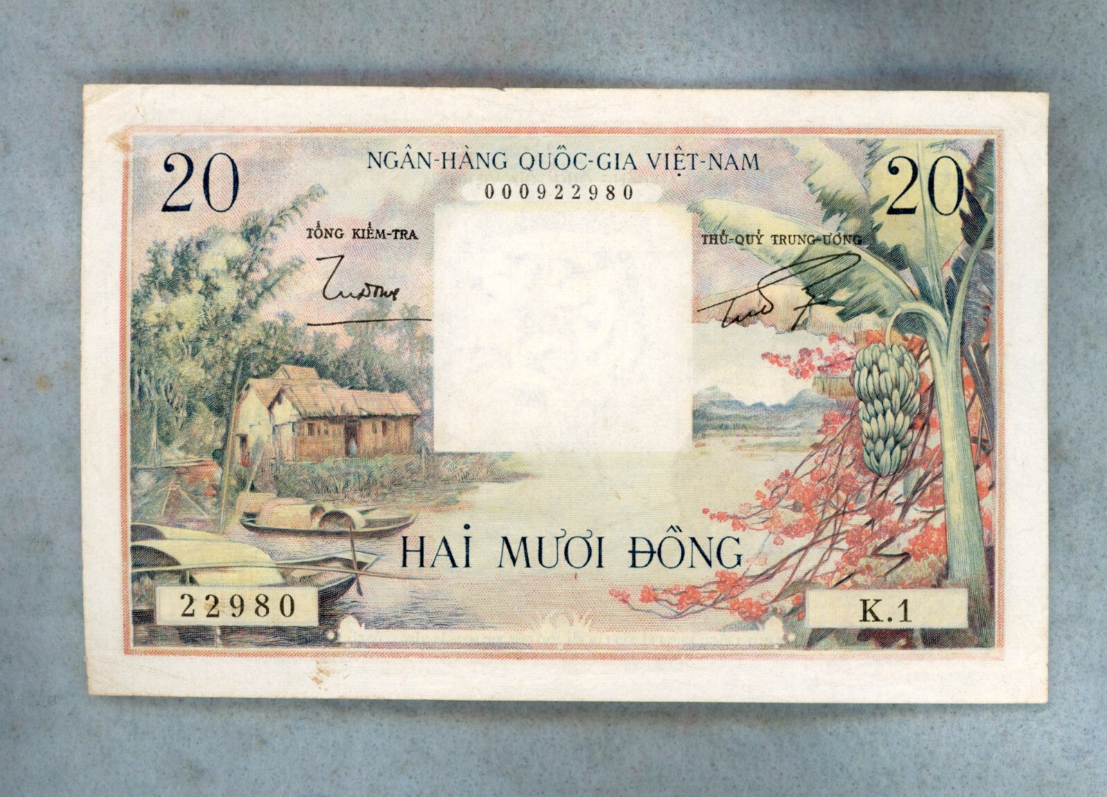 VIETNAM ~ 1956 ~ 20 DONG NOTE ~ XF (ed)