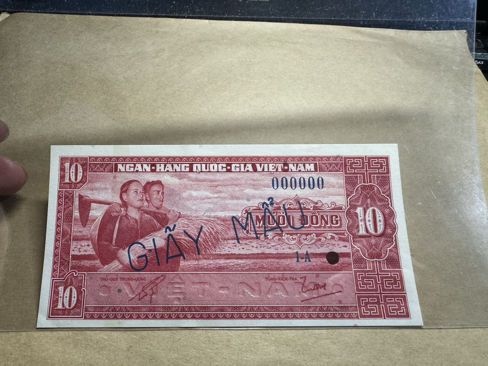 10 Dong South Viet Nam Banknotes Specimen UNC P-5s 1962_LDP Shop.