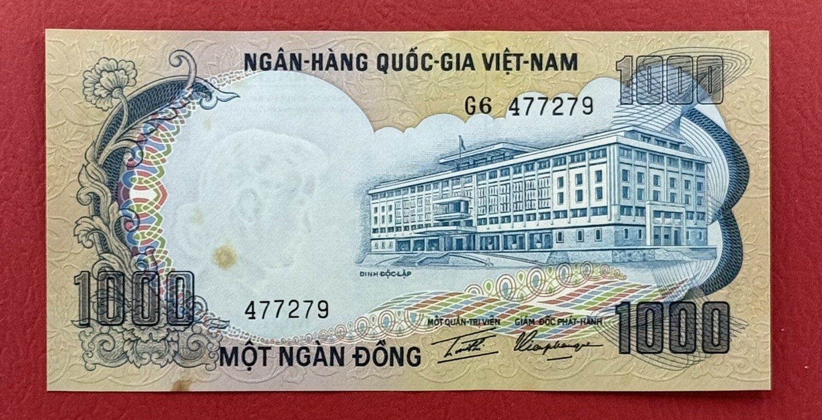 VIETNAM SOUTH 1000 Dong 1972 Pick# 34a XF-AUNC. #PL3018