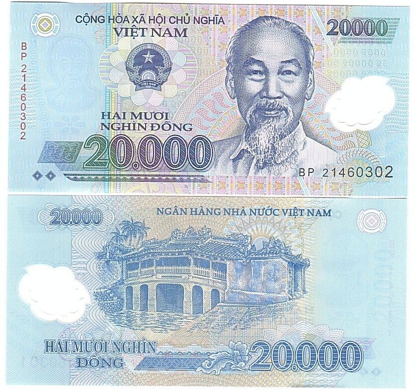 Vietnam – 5 pcs x 20000 Dong 2021 UNC P. 120 – Polymer Lemberg-Zp