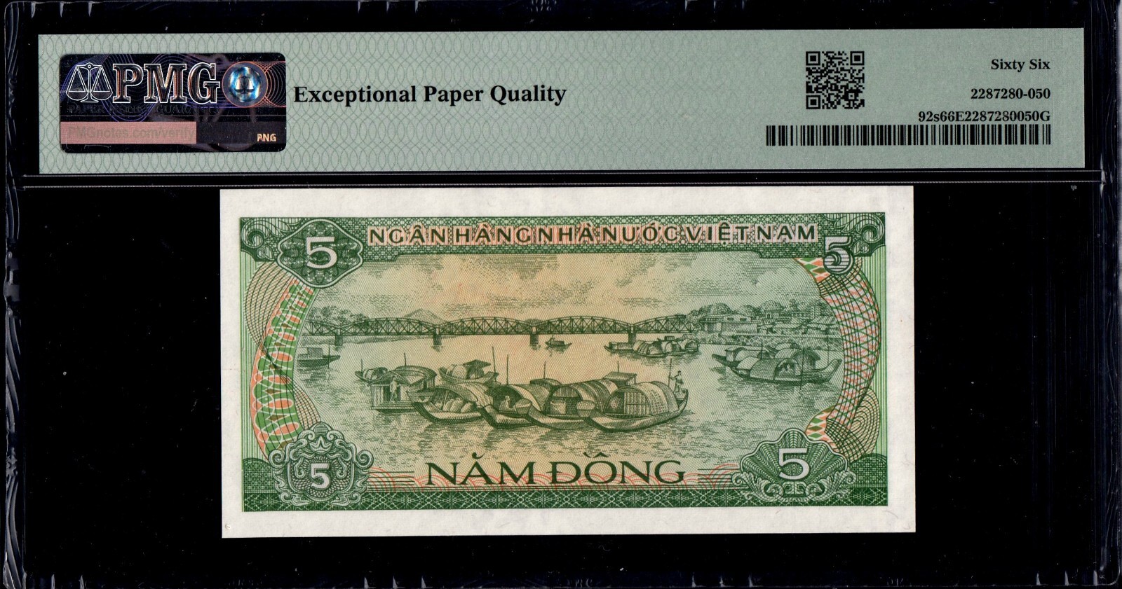 Vietnam 5 Dong 1985 P92s PMG66
