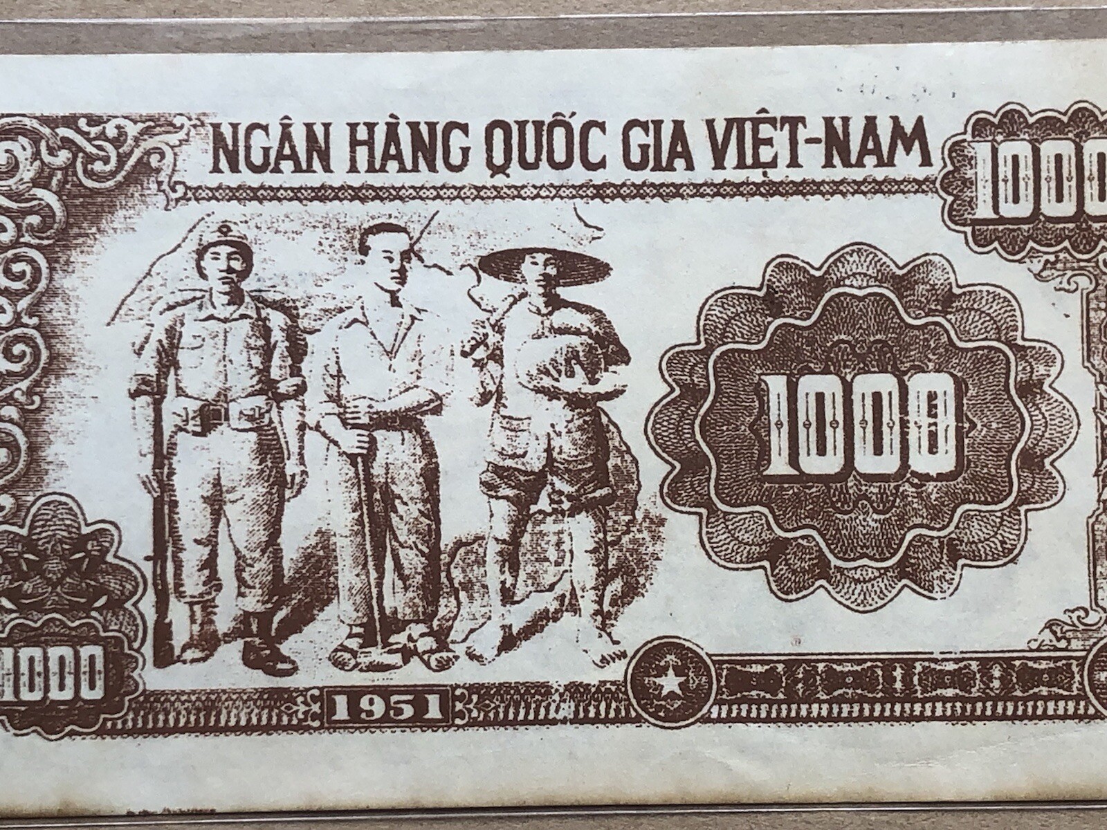 North Viet Nam 1000 Dong 1951 Old Not Genuine Original Vintage Rare_LDP Shop.