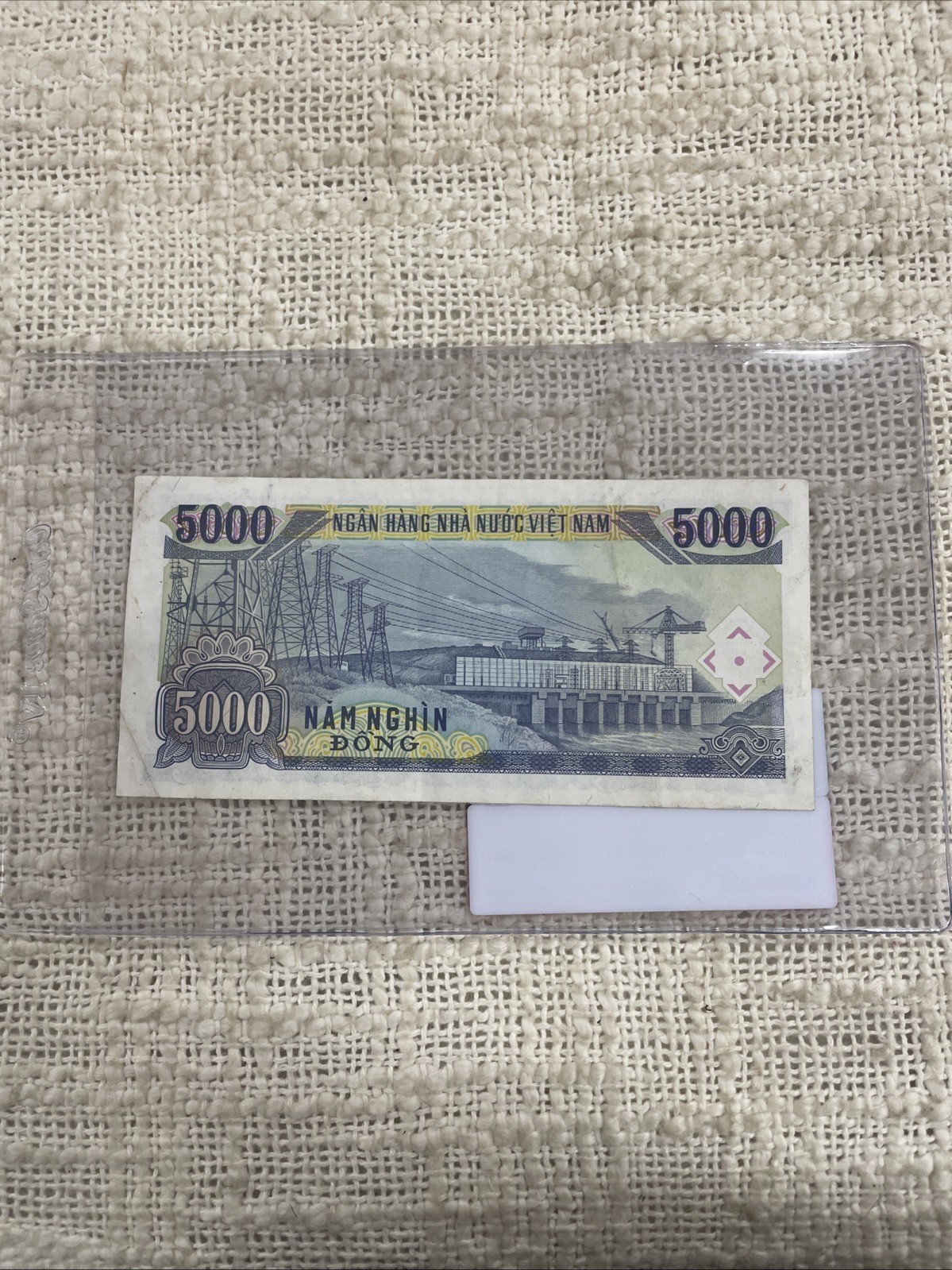 Vietnam 1991 5000 Dong Unused Mint Old Banknote Paper Money Currency Note