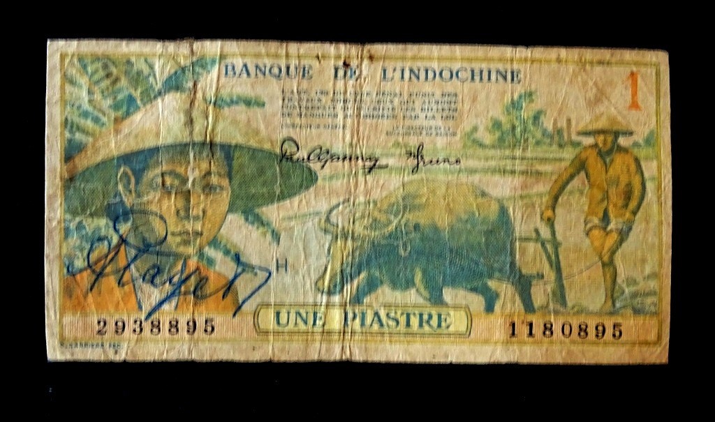 ( USA) , French Indochina Banknote , 1 Piastre .