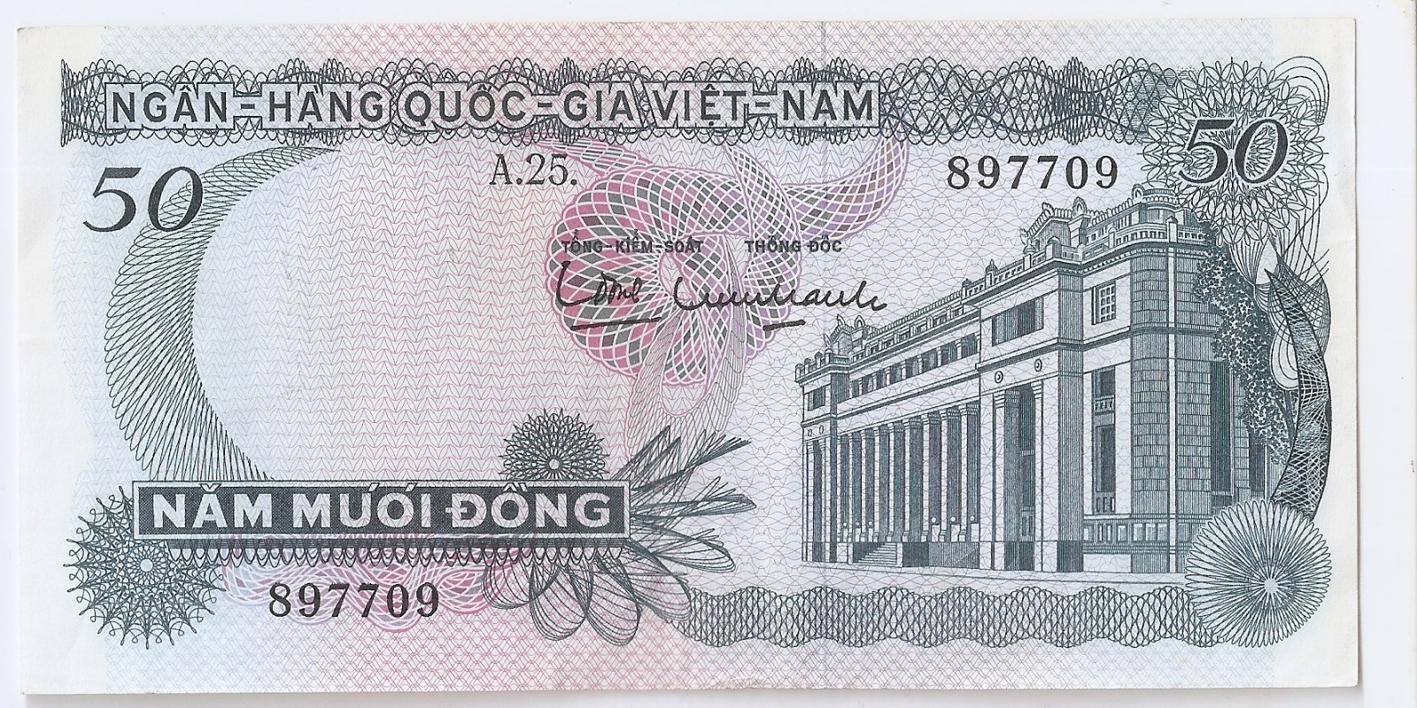 South Vietnam 50 dong ND (1969) High grade!!!!