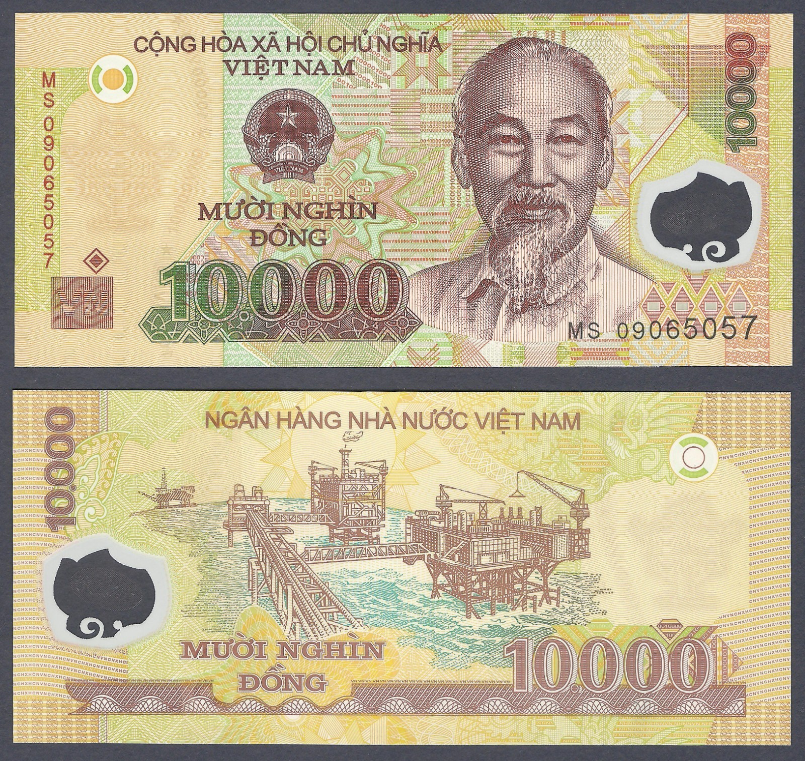VIETNAM – P119d – 10000 Dong – POLYMER – 2009 – Perfect UNC