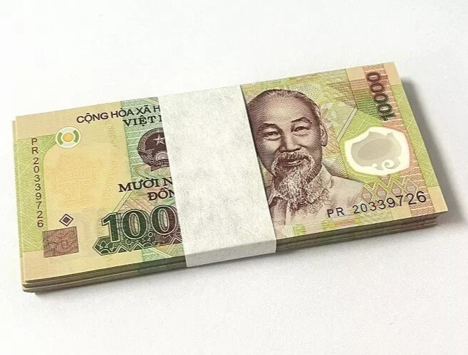 1 MILLION VIET NAM DONG ( 100 x 10,000 VND ) 1,000,000 REAL VIETNAMESE CURRENCY