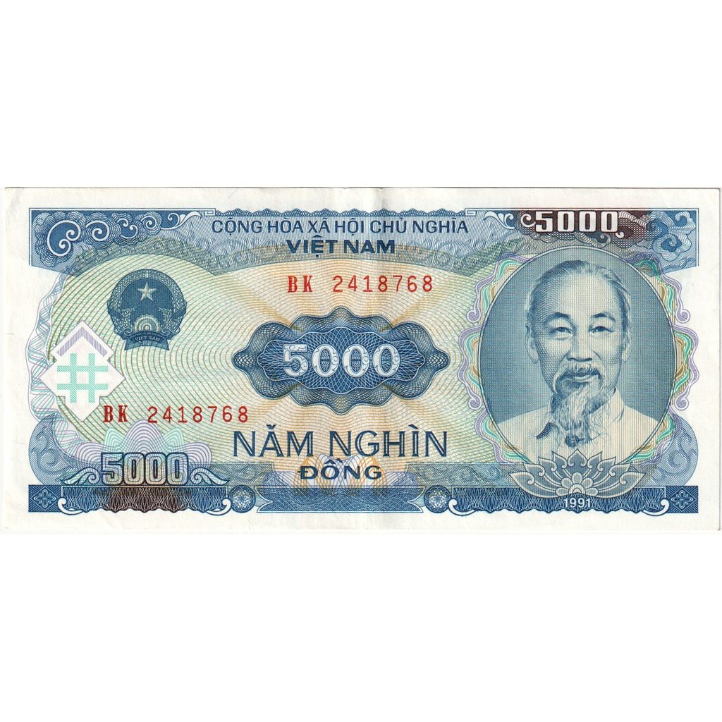 [#377113] Vietnam, 5000 Dông, 1991 (1993), AU