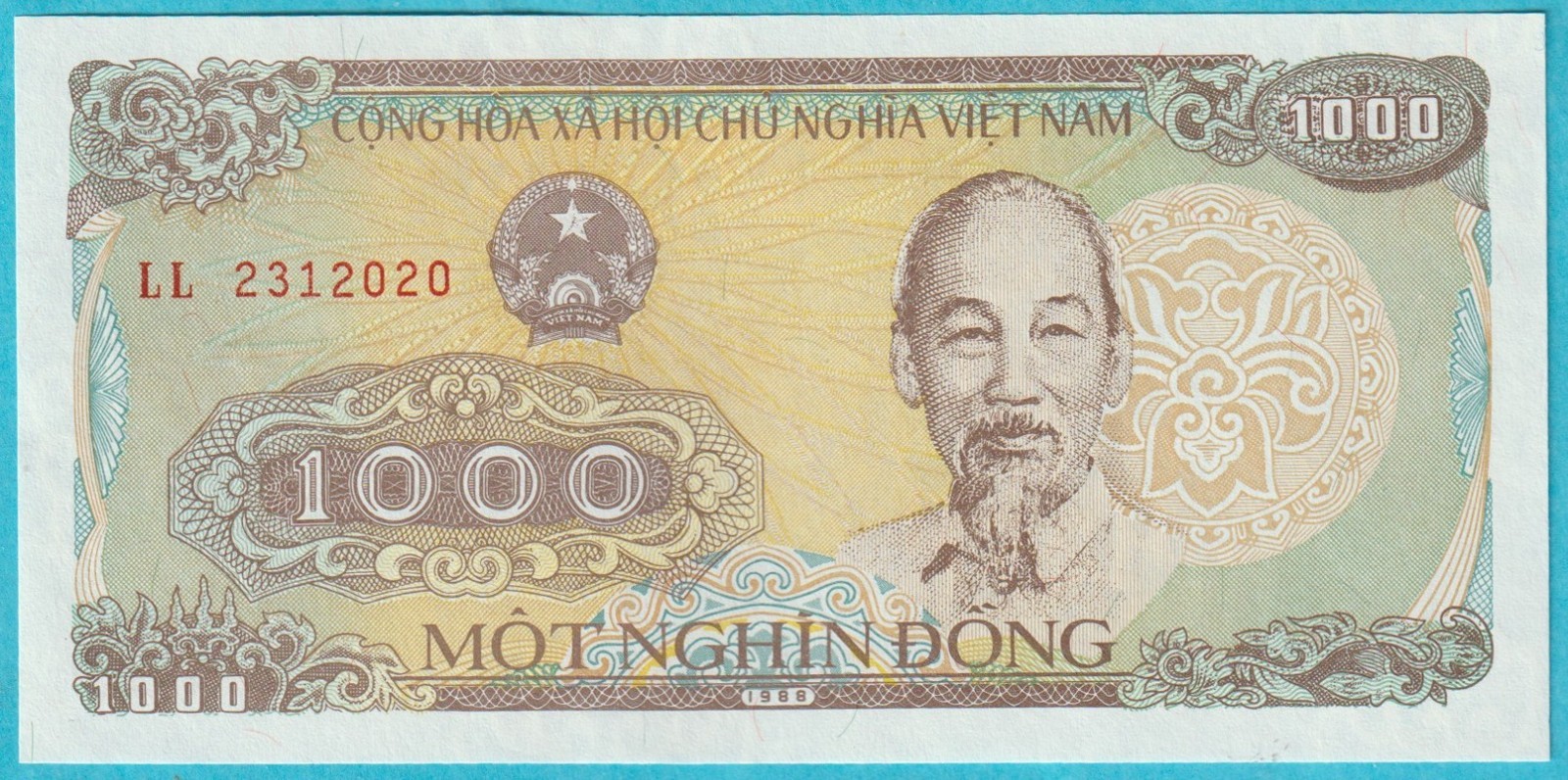 Vietnam 1000 Dong 1989 Chris Uncirculated Viet Nam (P-106a)
