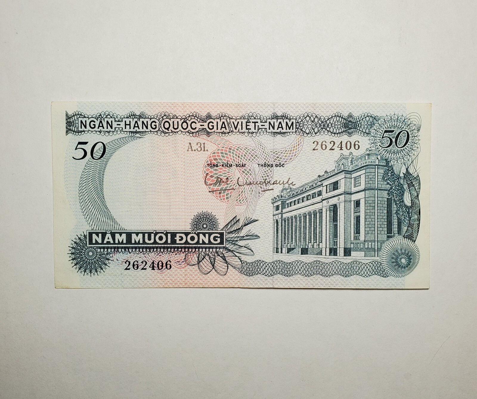 Single Nam Muoi Dong 50 Vietnam 262406 World Paper Money