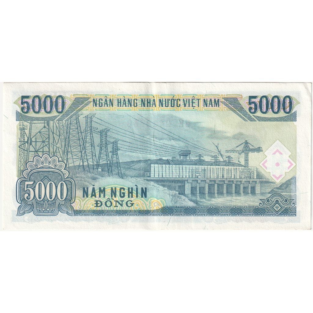 [#377113] Vietnam, 5000 Dông, 1991 (1993), AU