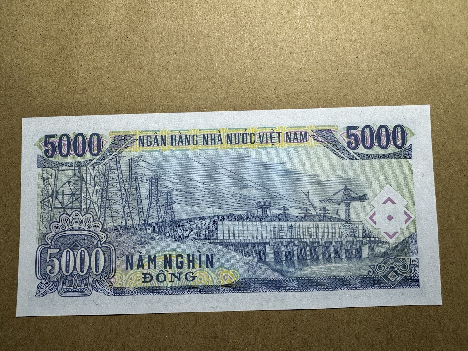 Vietnam 5000 Dong Serie Binary 0-1 1011111 1991 P-108 UNC_LDP Shop.