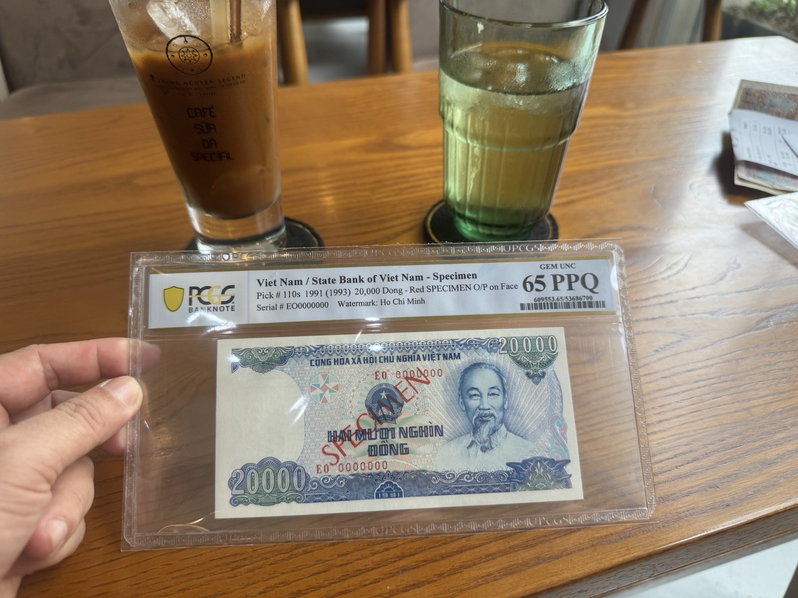20,000 Dong Specimen 1991 PCGS-65 PPQ Pick#110s Gem UNC Viet Nam Banknotes_LDP.