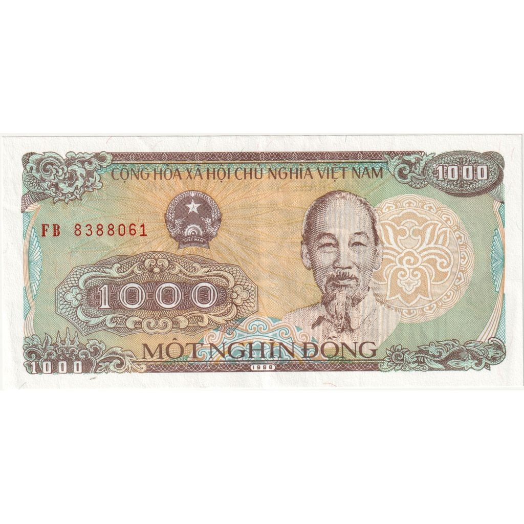 [#377115] Vietnam, 1000 Dông, 1988 (1989), AU