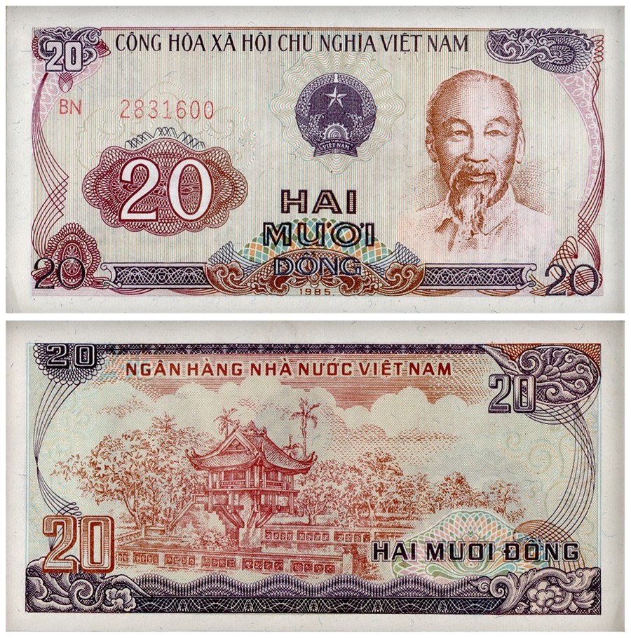 Vietnam 1 – 50 Dong, 6 Pieces Set, 1980-1985, P-85-96, UNC
