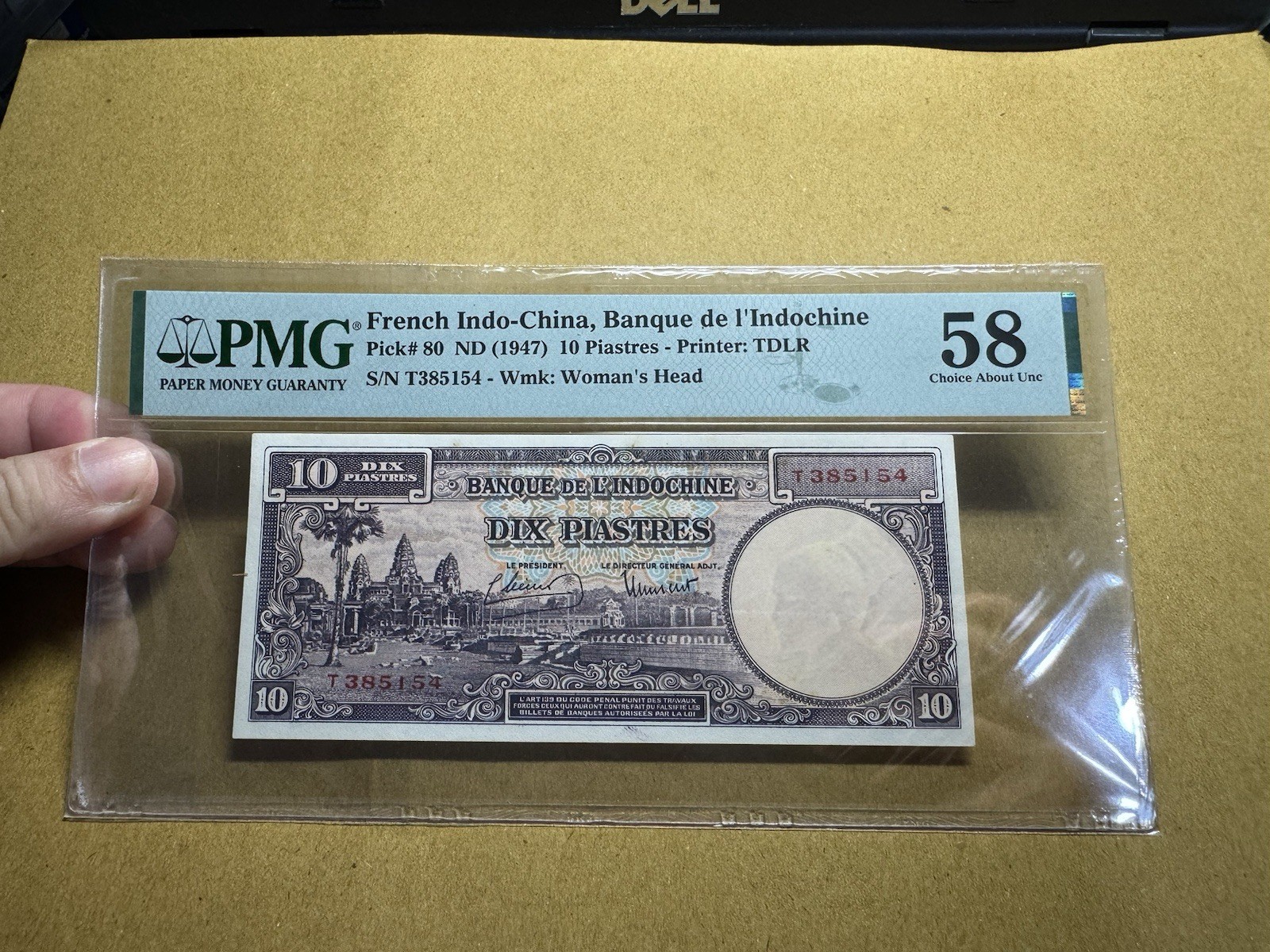 10 Piastre Indochine Banknotes 1947 P-80 PMG-58_LDP Shop.