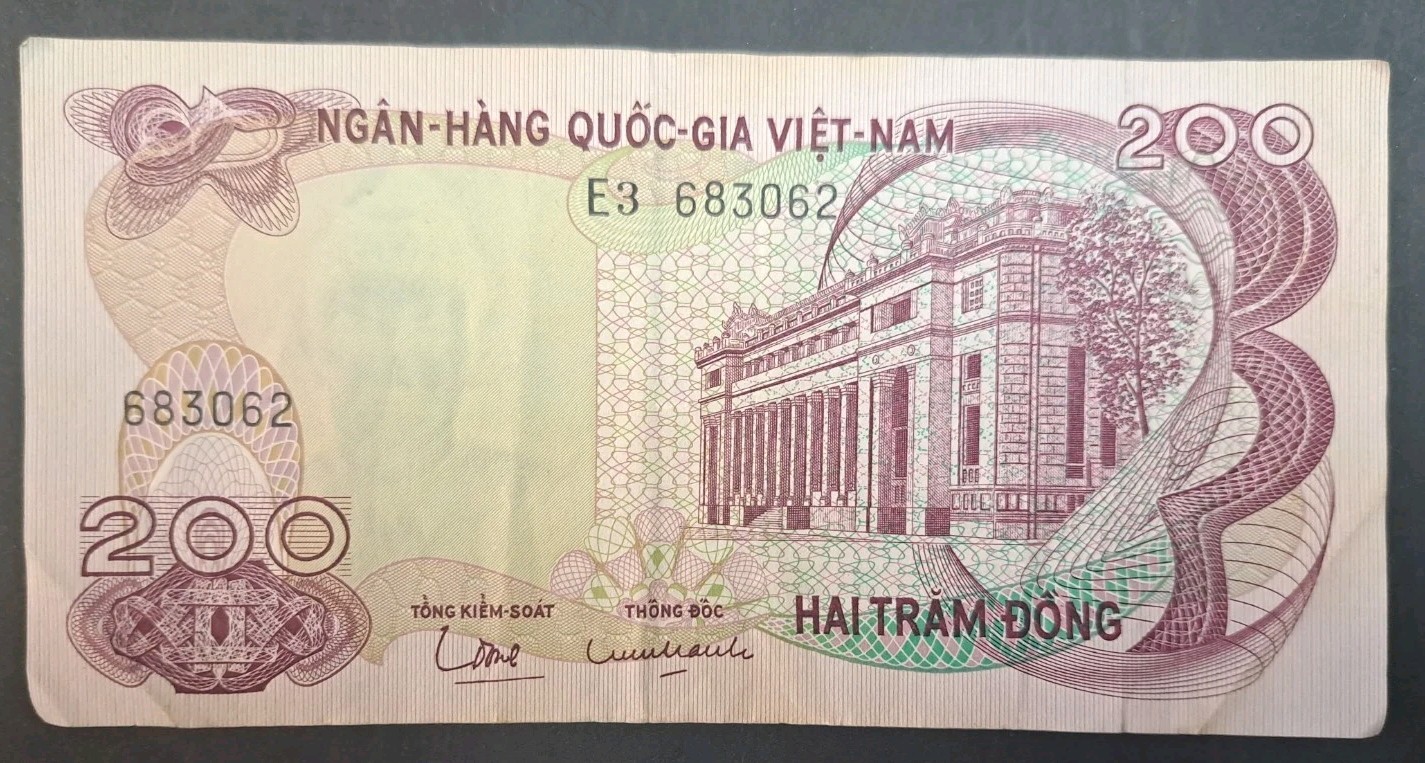(1969-71) South Vietnam 200 Ðong P27, E3-683062.
