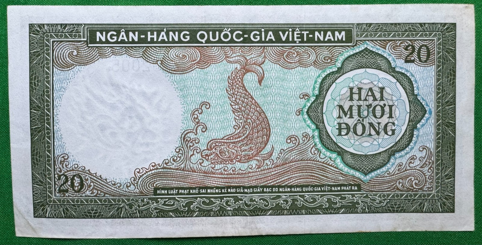 Vietnam South 20 Dong 1964 Circulated Banknote Paper Money X4.492005 XF+