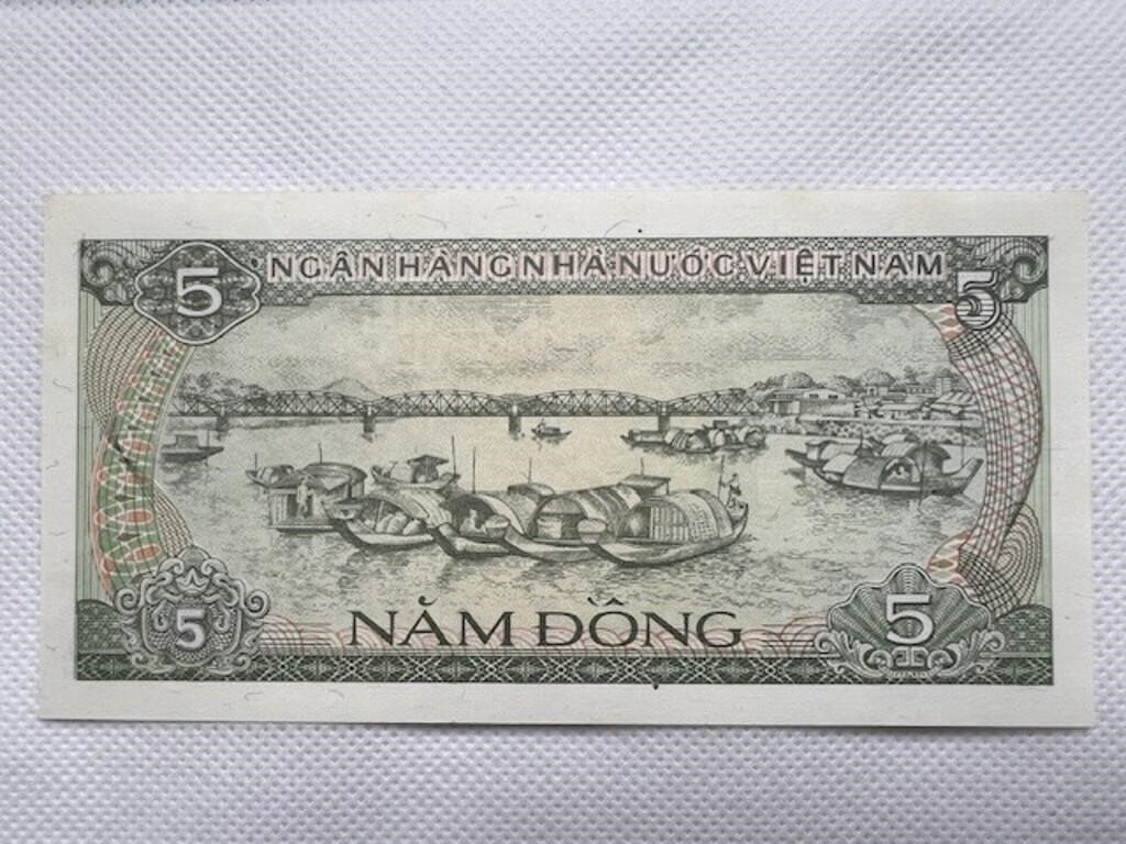 Vietnam Banknote 5 Dong Banknote 1985 UNC P 92
