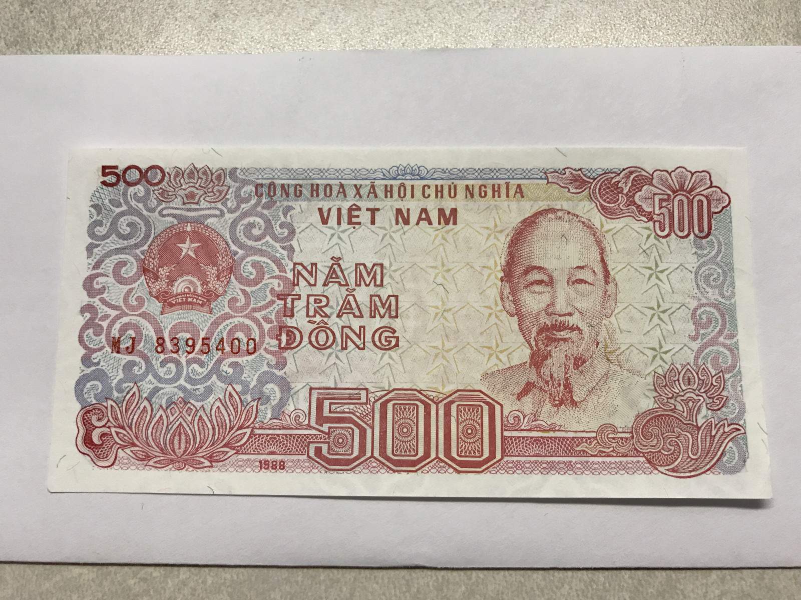 1988 Viet Nam 500 Dong Crisp Unc. #5417