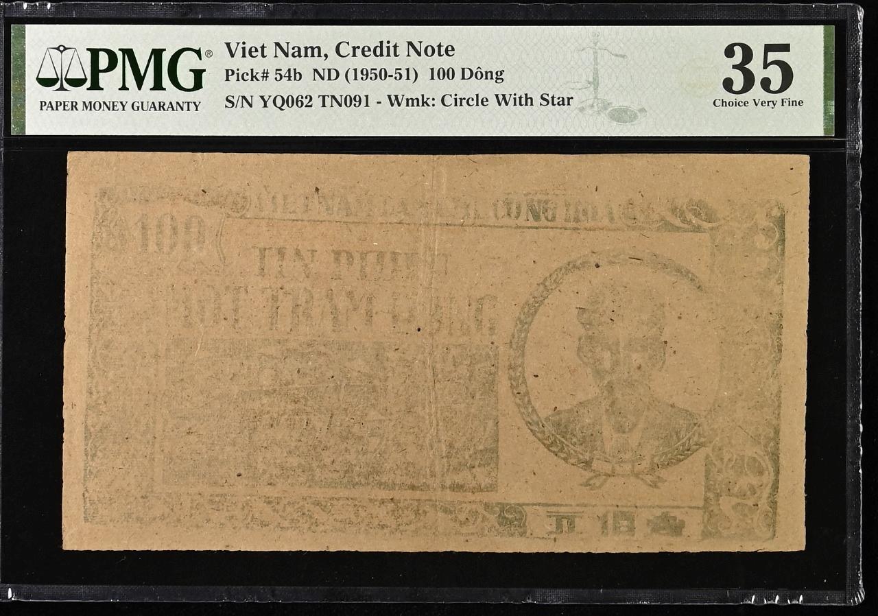 Vietnam P-54b 100 Dong 1950-51 PMG 35