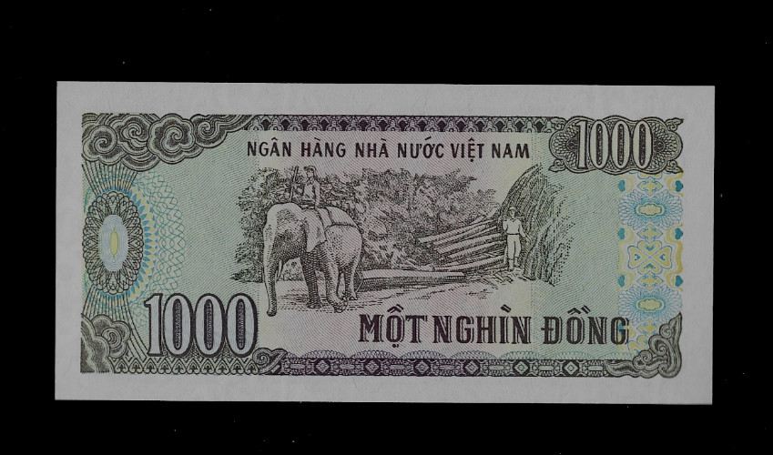 VIET NAM( 1 )BANK NOTE 1000 DONG 1988(1989) P 106 A UNCIRCULTED