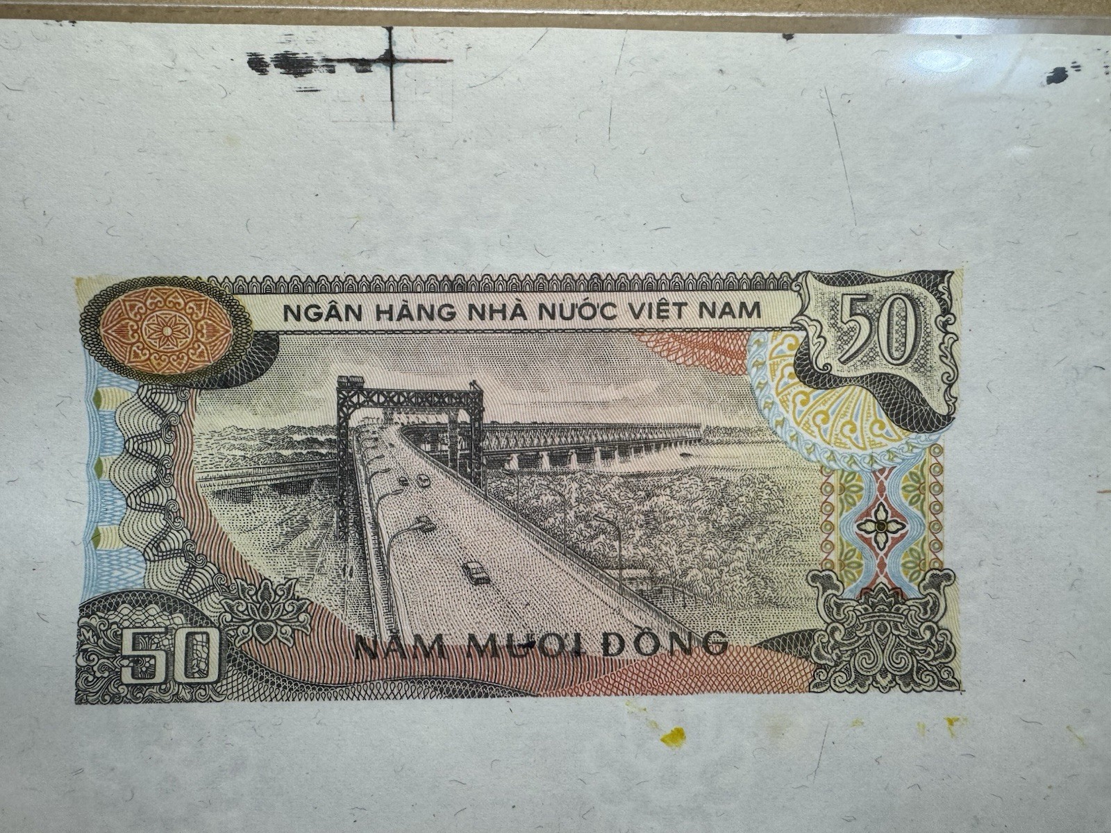 50 Dong Proof Back Uniface Banknotes Viet Nam 1985 UNC Rare_LDP Shop.