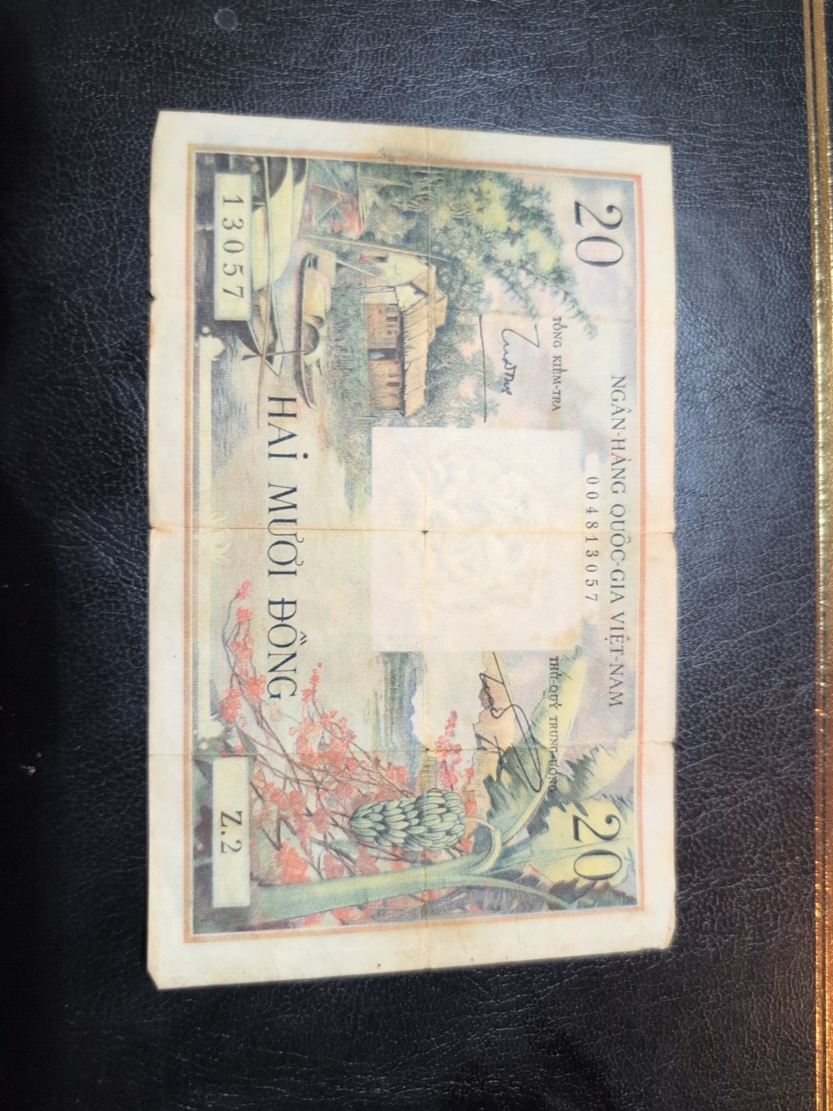 SOUTH VIETNAM 1956 P4 20 DONG Banana Plant, Boat, Farmer… Z1-10783 (SVN73)