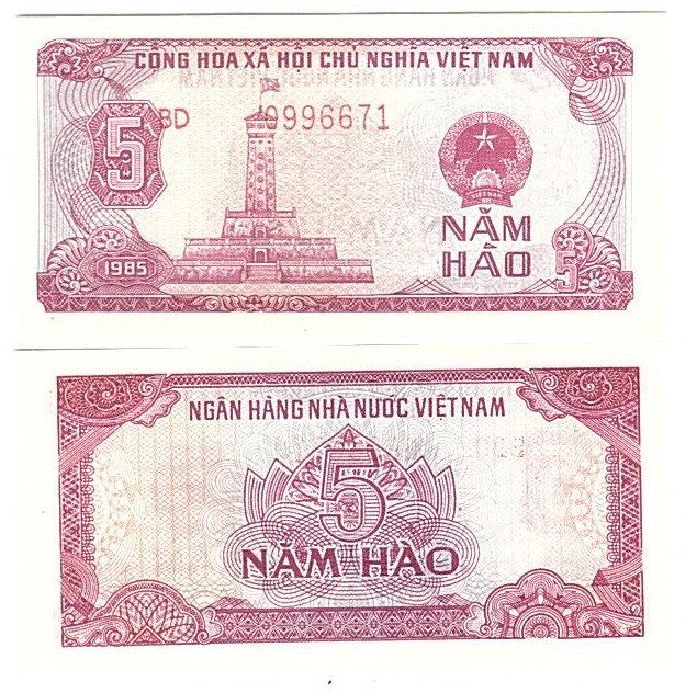 Vietnam – 5 Hao 1985 UNC P. 89 Lemberg-Zp
